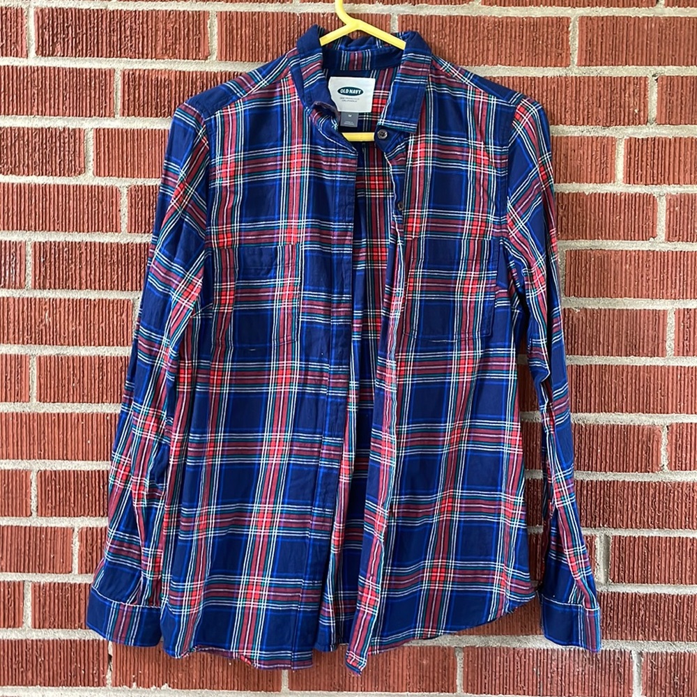 Old Navy thin flannel plaid shirt
